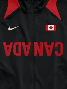 CJ X NIKE TOTAL 90 CANADA ANTHEM JACKET CLOSE-UP VIEW