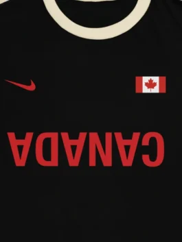 CJ X NIKE TOTAL 90 CANADA TEE CLOSE-UP VIEW
