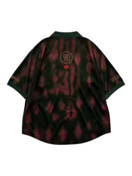CJ X Nike Morocco Total 90 Retro Jersey back view showcasing professional athletic paneling and luxury fluid hemline.