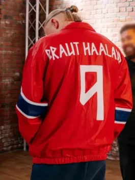 Erling Haaland Custom Norway Jacket Back View