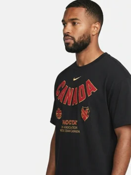 World Cup 2026 Nocta x Canada T Shirt highlighting professional sportswear branding and luxury breathable fit.