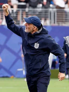 navy blue World Cup 2026 England Jacket celebrating England's historic participation in the 2026 FIFA World Cup tournament