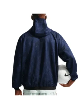 France Mesh Anthem Jacket back view showcasing professional team panels and luxury full length sleeves.