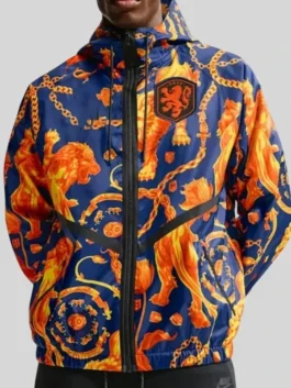 Netherlands Anthem Jacket in professional high-grade polyester with a luxury hooded style finish.