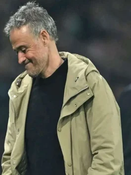 Football Team Manager Luis Enrique Coat