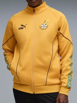 Ghana KING Anthem Mens Track Jacket Front View
