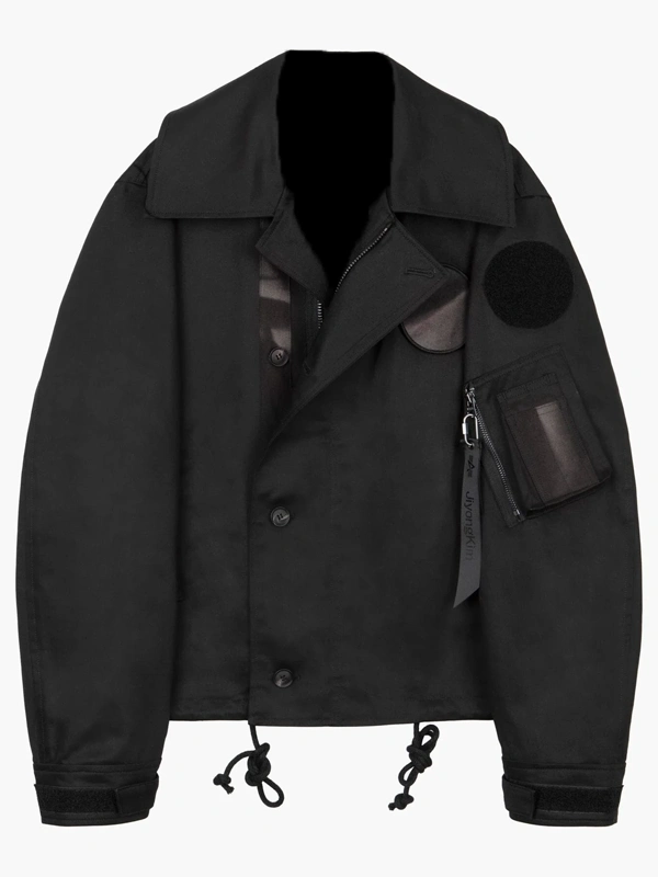 Jiyong Kim X Alpha Sun Bleached Wide Collar Jacket
