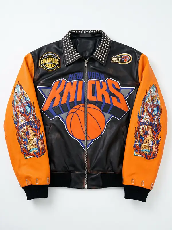Jordan Clarkson New York Knicks Jacket Front View