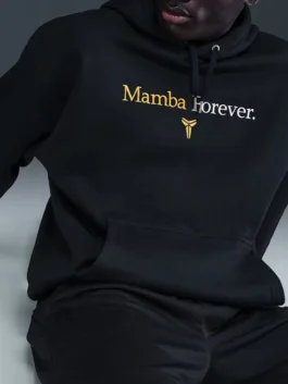 Kobe Bryant Mamba Forever Black Fleece Hoodie