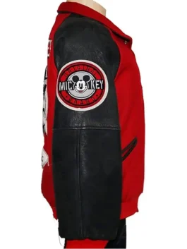 Iconic red Michael Jackson Mickey Mouse Jacket honoring the legendary bond between the King of Pop and Disney's iconic Mickey Mouse character