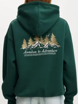 Alternative view of Premium Oversized Pullover Graphic Hoodie