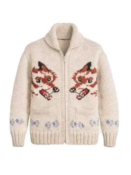 Project Hail Mary Ryan Gosling Wolf Cardigan Front View Look
