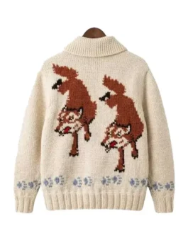 Project Hail Mary Ryan Gosling Wolf Cardigan Back View Look