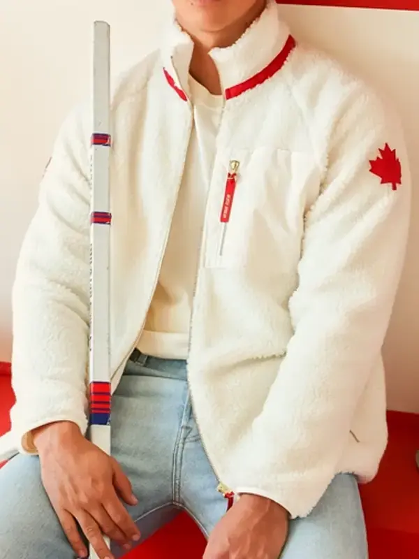 Province of Canada x Heated Rivalry Jacket Close-Up View