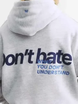 Pull&Bear Don't Hate Grey Hoodie