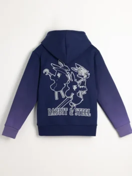 Rabbit And Steel Hoodie Back View