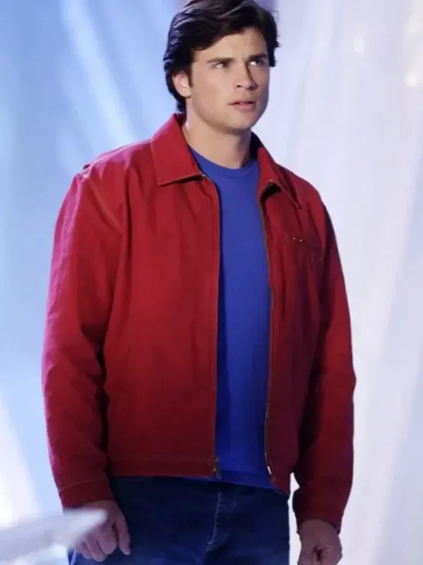 Smallville Tom Welling Red Jacket Closure View