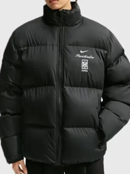 South Korea PEACEMINUSONE Puffer Jacket Front View
