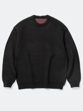 Spitfire x Supreme Sweater highlighting professional cozy yarn and luxury rib knitted cuffs alignment.