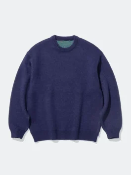 Spitfire x Supreme Sweater navy blue edition highlighting professional casual tailoring and luxury warm finish.