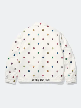 Spitfire x Supreme Work White Jacket Back View
