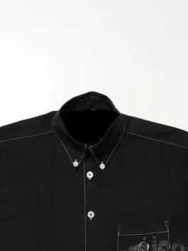 Stussy x OL Borrowed Bd Short Sleeve Shirt Close-Up View