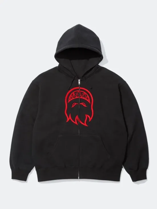 Supreme x Spitfire Zip Up Hooded Sweatshirt in Pink, Grey, Black