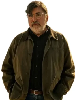 Alfred Molina Tv Series The Boroughs 2026 Sam Cooper Olive Green Jacket