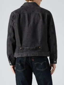 Type I Denim Jacket black variant highlighting professional dark weave and luxury lining alignment.