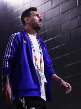Classic blue World Cup 2026 Argentina Blue Track Jacket honoring Argentina's proud football heritage at the 2026 FIFA World Cup