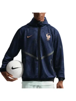 France Mesh Anthem Jacket highlighting professional utility pockets and luxury rib knitted cuffs alignment.