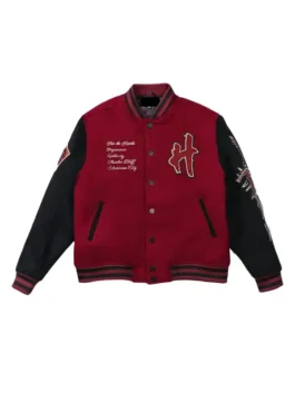World Of Warcraft Horde Varsity Jacket Front View