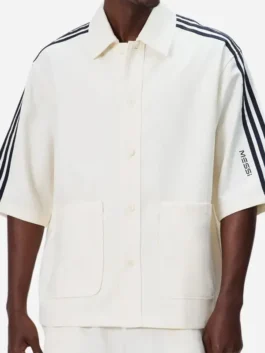 Classic white Adidas x Kith Lionel Messi Football Shirt from the landmark Adidas and Kith collaboration honoring Messi