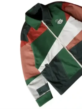 Lacoste Mexico Jacket showcasing professional open hem cuffs and luxury casual outerwear build.