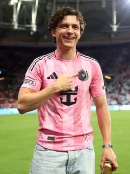Pink Tom Holland Inter Miami Jersey representing the star power behind Inter Miami and its global fanbase