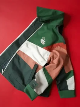 Lacoste Mexico Jacket featuring a professional zipper closure and luxury tailored green finish.