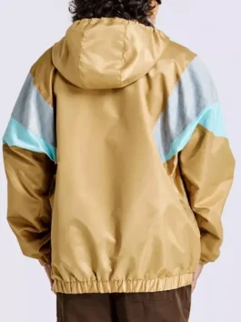 Pokemon Johto Region Starter Jacket back view showcasing professional character embroidery and luxury elastic cuffs.