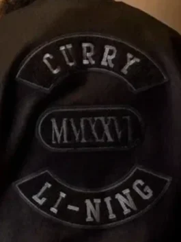 Black Stephen Curry MMXXVI Li-Ning Jacket from the celebrated Li-Ning MMXXVI varsity collection inspired by Curry