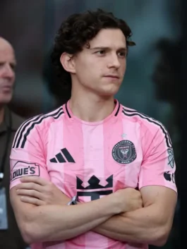 Pink Tom Holland Inter Miami Jersey from the memorable Inter Miami versus Philadelphia Union fixture