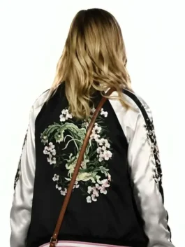 All Night Wrong Maria Bakalova Varsity Jacket Back View