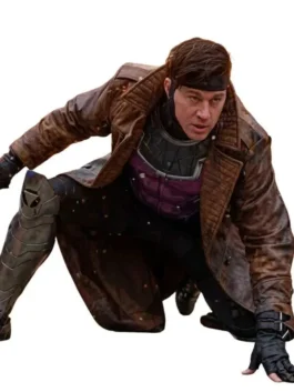 Classic brown Avengers Doomsday Remy LeBeau Leather Coat celebrating Channing Tatum's iconic portrayal of Remy LeBeau in Avengers Doomsday