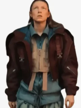 Blade Runner 2099 Hunter Schafer Cropped Jacket Front Look