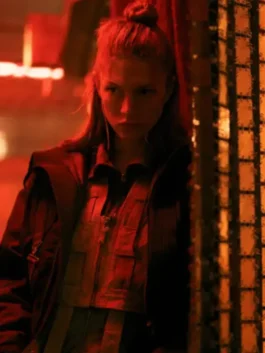 Blade Runner 2099 Hunter Schafer Cropped Jacket Front View