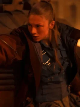 Blade Runner 2099 Hunter Schafer Cropped Jacket View Look