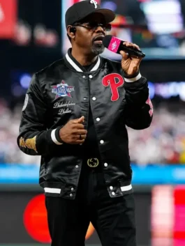 Boyz II Men MLB All Star Game 2026 Satin Jacket Front View