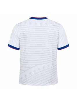 Rear look of the white Brad Pitt World Cup Quarter Finals Jersey displaying clean panels and athletic stitching.