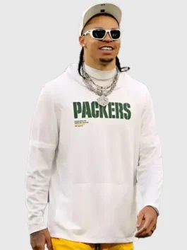 Christian Watson Packers White Hoodie View