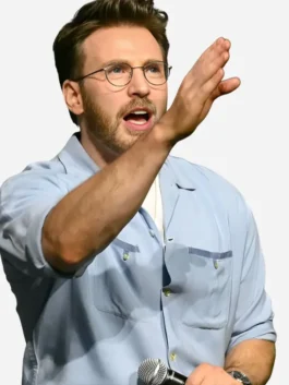 Comic-Con 2026 Chris Evans Shirt Close-Up View