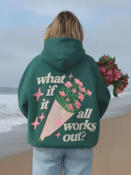 Dandy Starbucks What If Oversized Lux Green Hoodie