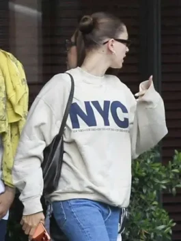 Hailey Bieber NYC Sweatshirt Side View